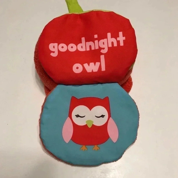 Baby Starters Soft Crinkle Cloth Book Pink Owl - Picture 5 of 11